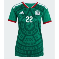 Camiseta México Hirving Lozano #22 Primera Equipación Replica Mundial 2026 para mujer mangas cortas